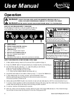 Preview for 4 page of Avantco Equipment ID18DB User Manual