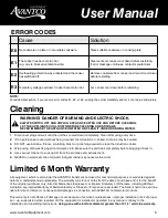 Preview for 5 page of Avantco Equipment ID18DB User Manual