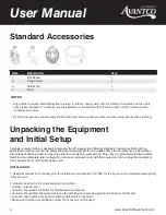 Предварительный просмотр 4 страницы Avantco Equipment MX30 User Manual