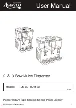 Avantco Equipment RDM-32 User Manual preview