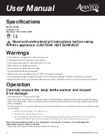 Preview for 2 page of Avantco Equipment S30SS User Manual