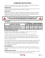 Preview for 3 page of Avantco 177AG series Installation Operation & Maintenance