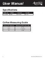 Preview for 4 page of Avantco 177CU30ETL User Manual