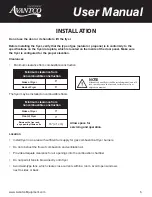 Preview for 5 page of Avantco 177FBF1824LP User Manual