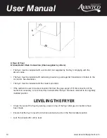 Preview for 10 page of Avantco 177FBF1824LP User Manual