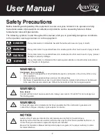 Preview for 2 page of Avantco 177FF300L User Manual