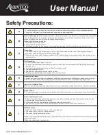 Preview for 3 page of Avantco 177GRCLP User Manual