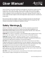 Preview for 4 page of Avantco 177W43 User Manual