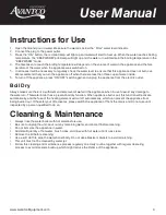 Preview for 3 page of Avantco 177WB8L User Manual