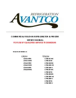 Preview for 1 page of Avantco 178A19FHC Service Manual