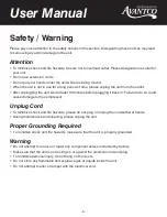 Preview for 6 page of Avantco 178APPT49HC User Manual