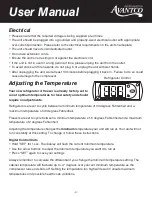 Preview for 4 page of Avantco 178HBB25HC User Manual