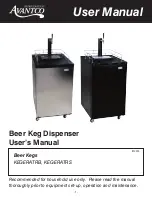 Предварительный просмотр 1 страницы Avantco Beer Keg Dispenser User Manual