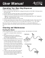 Предварительный просмотр 10 страницы Avantco Beer Keg Dispenser User Manual