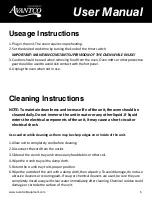 Preview for 5 page of Avantco CPO12 User Manual