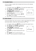 Предварительный просмотр 14 страницы avantec DT910 User Manual