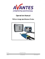 Предварительный просмотр 1 страницы Avantes 785nm Operation Manual