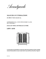 Avantgarde LBWC-42SD Instruction Manual preview