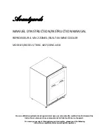 Предварительный просмотр 1 страницы Avantgarde LBWC-44SB2 Instruction Manual