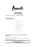 Предварительный просмотр 1 страницы Avanti 1062PSS Instruction Manual