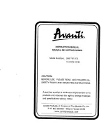 Предварительный просмотр 1 страницы Avanti 18 CYB Instruction Manual