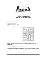 Preview for 1 page of Avanti 391WT Instruction Manual