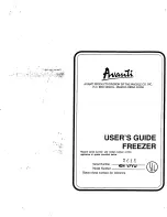 Avanti 494 VFYW User Manual preview