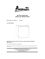 Avanti AR1733B Instruction Manual предпросмотр