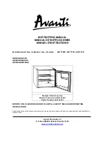 Preview for 1 page of Avanti AR17T0W Instruction Manual