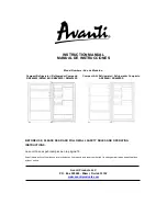 Avanti AR4446B Instruction Manual предпросмотр