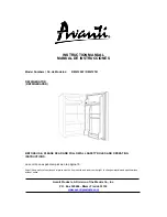 Avanti AR4586B Instruction Manual предпросмотр