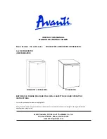 Предварительный просмотр 1 страницы Avanti BCA4421WL Instruction Manual