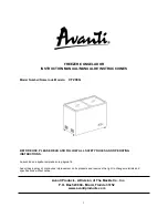 Avanti CF208G Instruction Manual preview