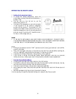 Preview for 9 page of Avanti CF63 Instruction Manual