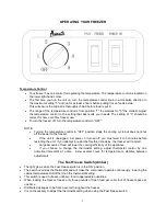 Предварительный просмотр 9 страницы Avanti CFC86F0WG Instruction Manual