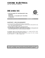 Предварительный просмотр 29 страницы Avanti DE 2402 SC Operating Instructions Manual