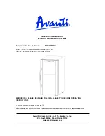 Предварительный просмотр 1 страницы Avanti EWC1801DZ Instruction Manual