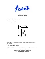 Avanti EWC28 Instruction Manual предпросмотр