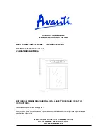 Avanti EWC60BS Instruction Manual preview