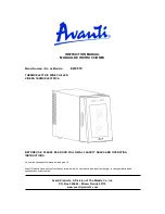 Preview for 1 page of Avanti EWC8TV Instruction Manual