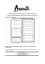 Preview for 1 page of Avanti FFVF140D0W Instruction Manual