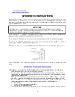 Preview for 9 page of Avanti M01250TW Instruction Manual