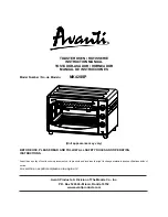 Avanti MK42SSP Instruction Manual preview