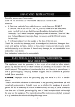 Preview for 9 page of Avanti MOTR14K3S-IS Instruction Manual