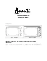 Avanti POW61B Instruction Manual preview