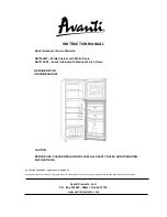 Avanti RA7306WT Instruction Manual предпросмотр