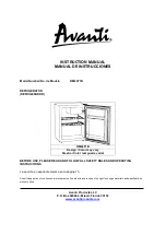 Предварительный просмотр 1 страницы Avanti RM24T1B Instruction Manual