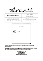 Avanti RMRC17X1B-IS Instruction Manual предпросмотр