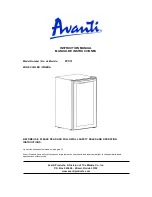 Предварительный просмотр 1 страницы Avanti WC24T2P Instruction Manual