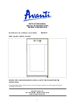 Предварительный просмотр 1 страницы Avanti WC34T2P Instruction Manual